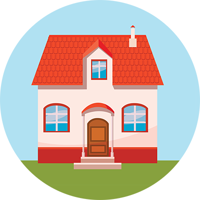 Vector image of a house.