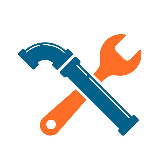 Vector image of a wrench.